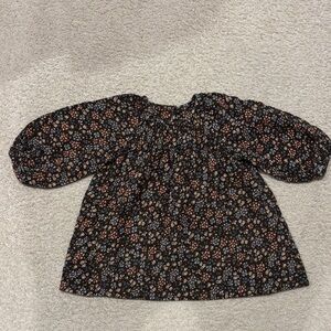 Zara Floral Print Smocked Dress